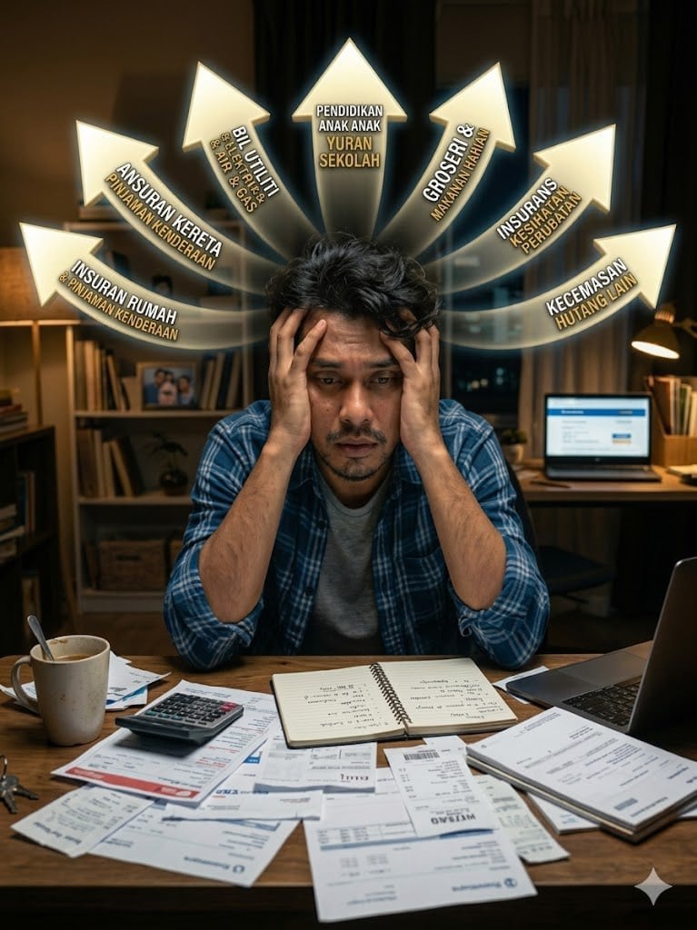 Stress tengok bil bulanan